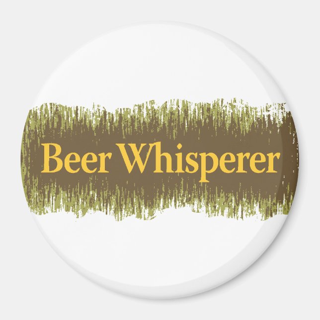 Aimant Texte du Whisperer de bière (Devant)