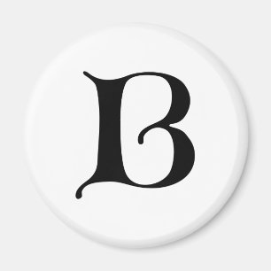 Aimant Texte en anglais Lettre gothique monogramme B