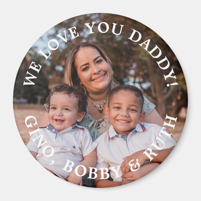 Aimant Texte et photo Arborés de messages simples (Devant)