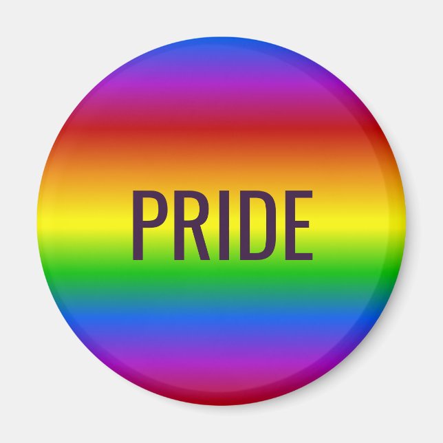 Aimant texte personnalisé Rainbow Colors (Devant)