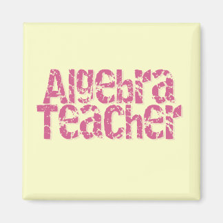 Aimant Texte rose détendu Algebra Enseignant