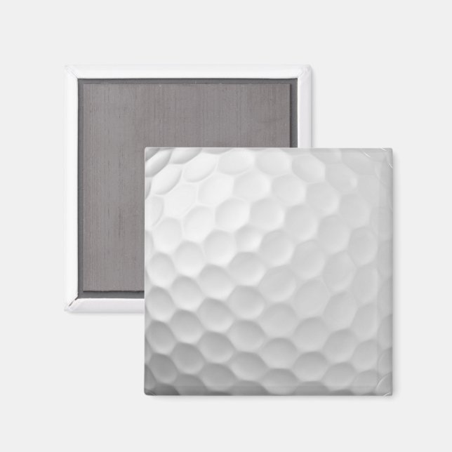 Aimant Texture de balle de golf blanche gaufree (Recto/Verso)