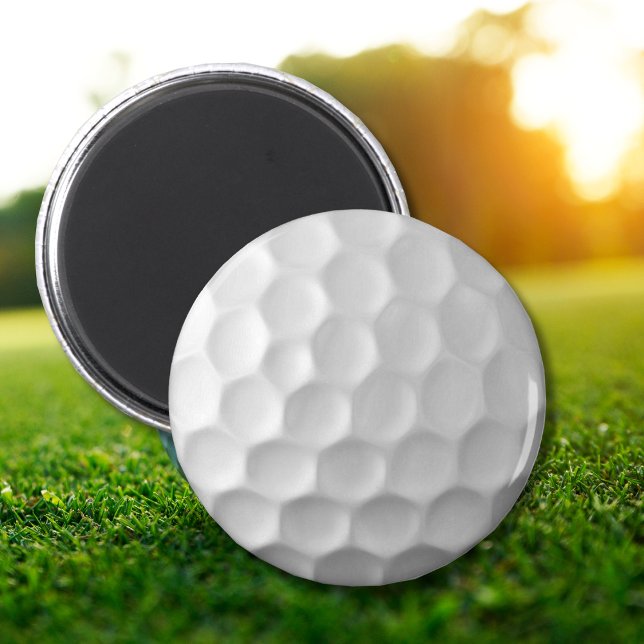 Aimant Texture de balle de golf blanche gaufree (Créateur téléchargé)