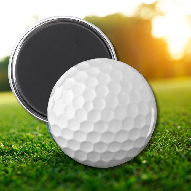 Aimant Texture de balle de golf blanche gaufree (Créateur téléchargé)