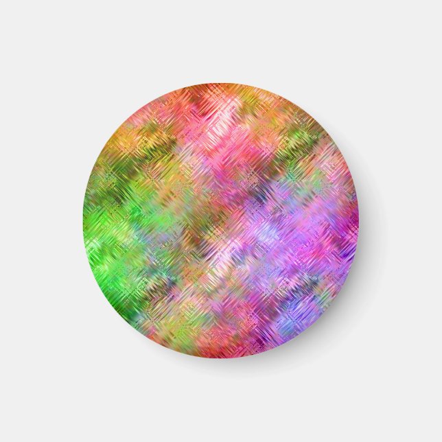 Aimant Texture de verre opale colorée (Devant)