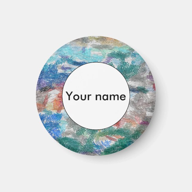 Aimant Texture des crayons (Devant)