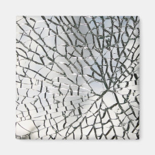 Aimant Texture en verre brisée
