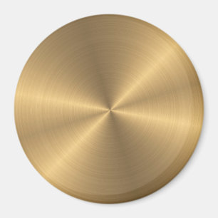Aimant Texture radiale métallique personnalisée d'or