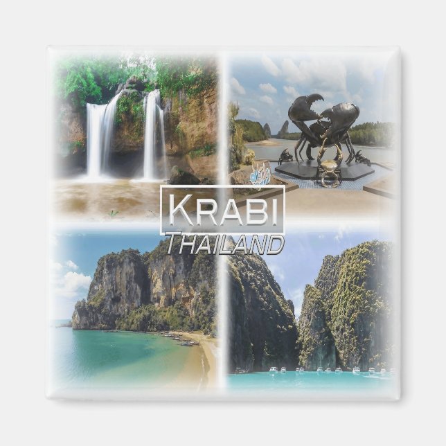 Aimant TH0035 Asie, Thaïlande, Krabi, Frigo (Devant)