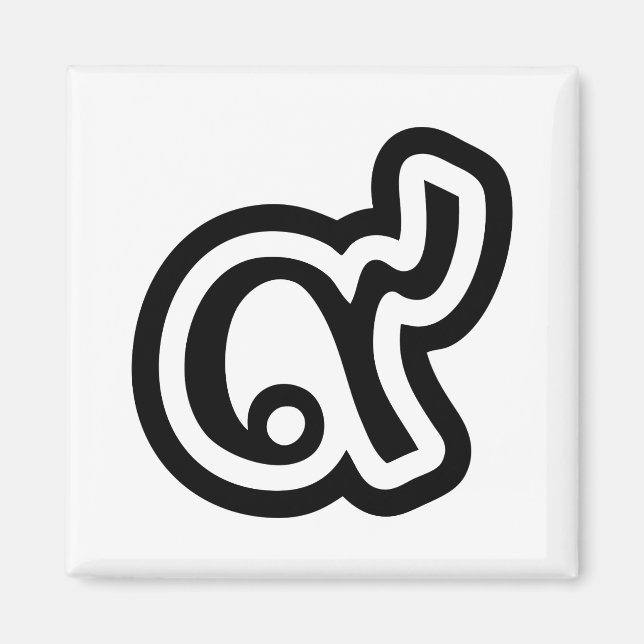 Aimant Thaïlande Lucky Number 9 / Neuf / ๙ (Gao/Kao) Thai (Devant)