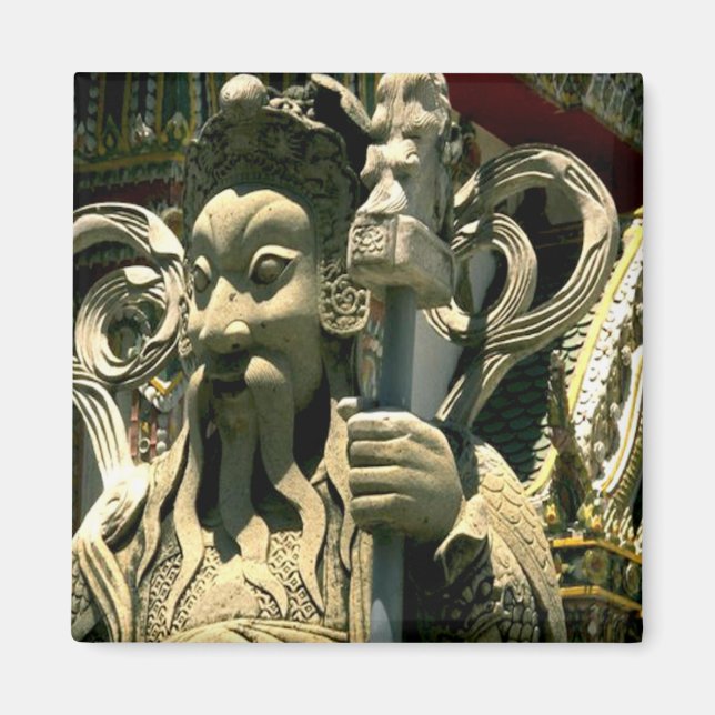 Aimant Thaïlande ~ Statue chinoise Wat Arun Temple (Devant)