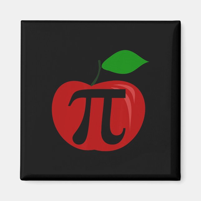 Aimant Thanksgiving Apple Pie Lover Funny Pi Day Math Tea (Devant)