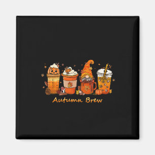 Aimant Thanksgiving Automne Brew Automne Café Citrouille