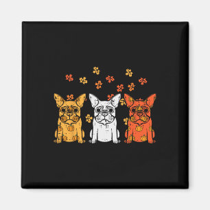 Aimant Thanksgiving French Buldog Fall Frenchie Dog Men