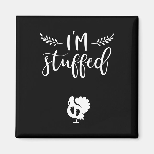 Aimant Thanksgiving Grossesse Faire-part Turquie bébé R (Devant)