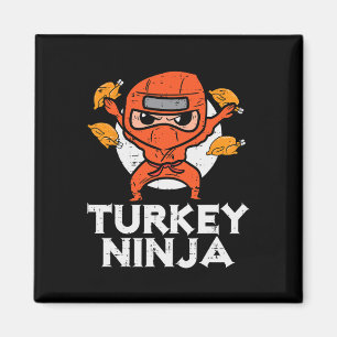 Aimant Thanksgiving Ninja Turquie Funky Fall Boys Kids To