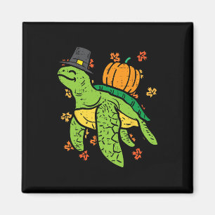 Aimant Thanksgiving Sea Turtle Cute Tortoise Fall Men Wad