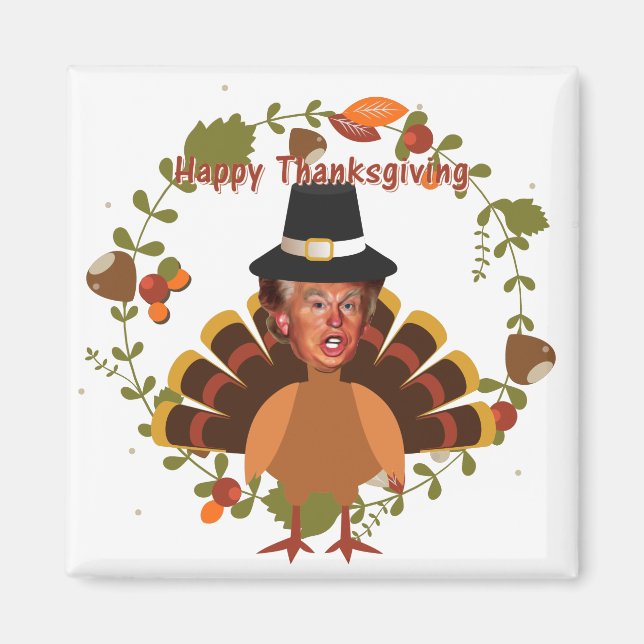 Aimant thanksgiving trump turkey (Devant)