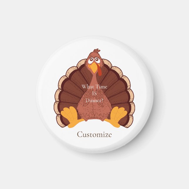 Aimant Thanksgiving Turkey Thunder Cove (Devant)