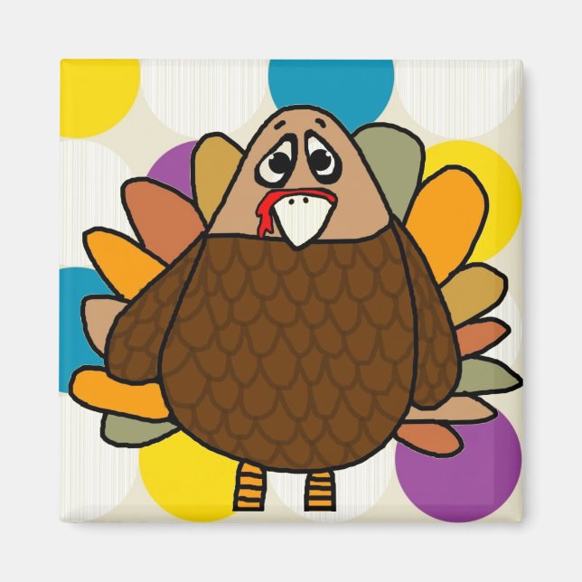 Aimant Thanksgiving Turquie (Devant)