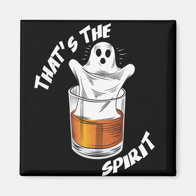 Aimant Thats L'Esprit - Drôle Fantôme D'Halloween (Devant)