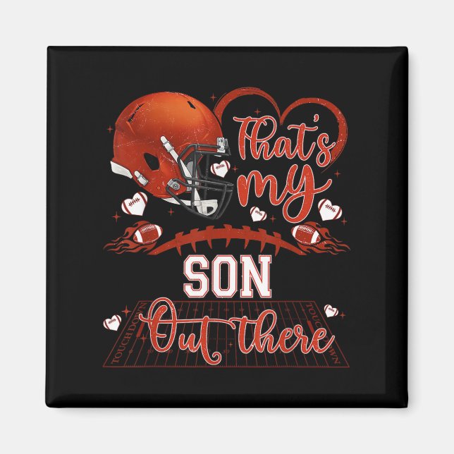 Aimant That's My Son Out There Funny Football Mom Mama Da (Devant)