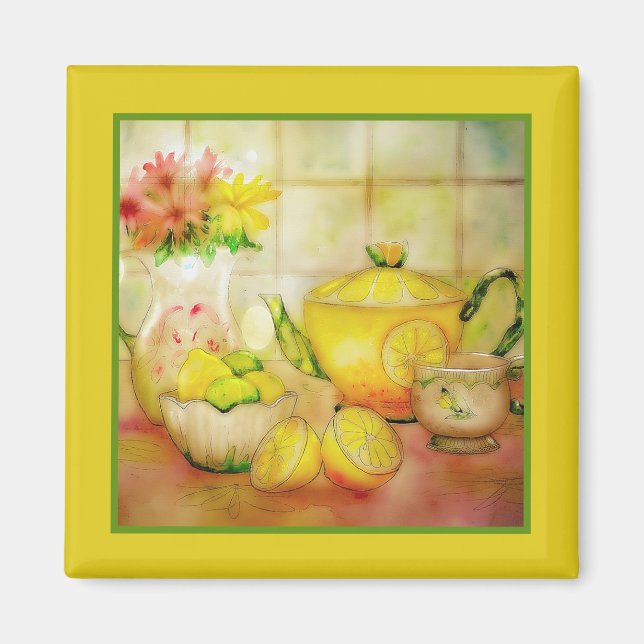 Aimant thé au citron (Devant)