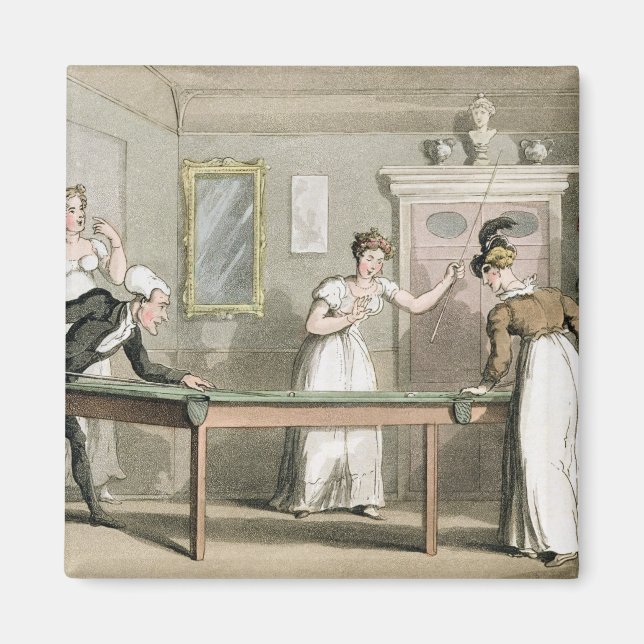 Aimant The Billiard Table, de "The Tour of Dr Syntax in (Devant)