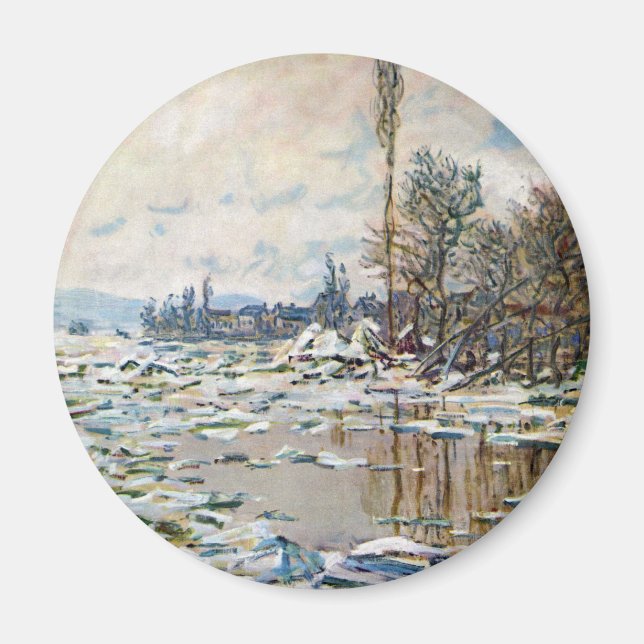 Aimant The Break Up of the Ice by Claude Monet (Devant)