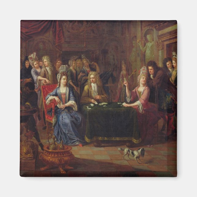 Aimant The Card Players, 1699 (Devant)