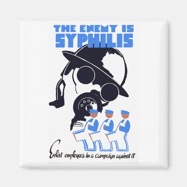 Aimant The Enemy Is Syphilis (Devant)
