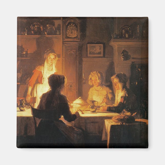 Aimant The Evening Meal, c.1900 (oil on canvas) (Devant)