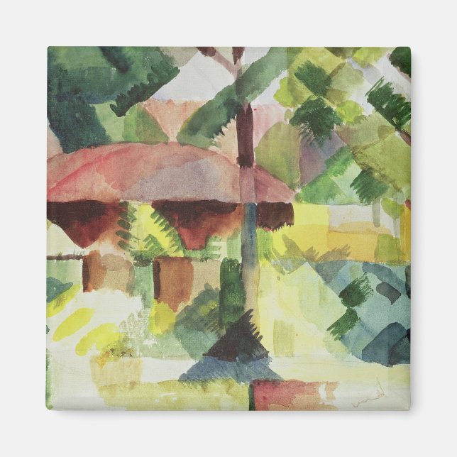 Aimant The Garden, 1914 (avec papier) (Devant)