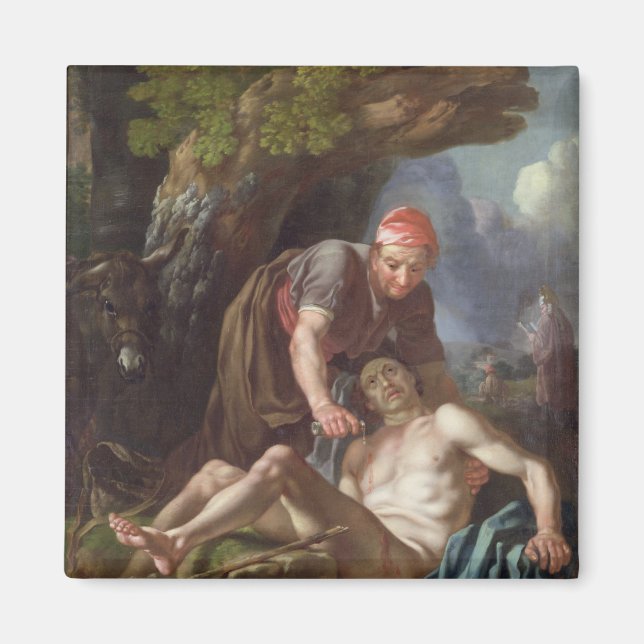 Aimant The Good Samaritan, c.1751-52 (huile sur toile) (Devant)