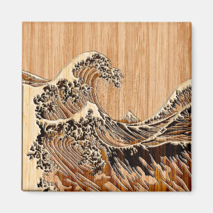 Aimant The Great Hokusai Wave Bamboo