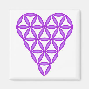Aimant The Heart Of Life – Purple/3D.