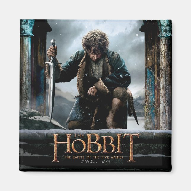 Aimant The Hobbit - BILBO BAGGINS™ Movie Poster (Devant)