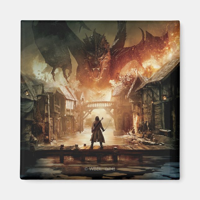 Aimant The Hobbit - Laketown Movie Poster (Devant)
