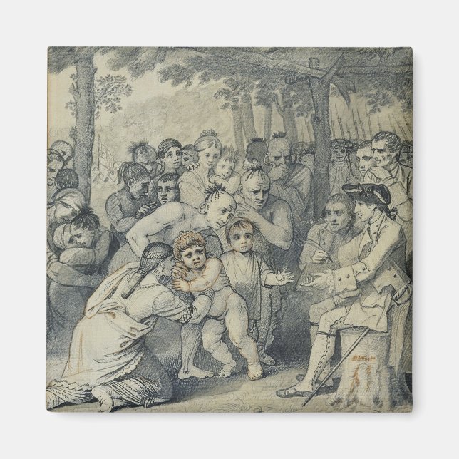 Aimant The Indians Delivering up the English Captives to (Devant)