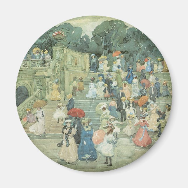 Aimant The Mall, Central Park de Maurice Prendergast (Devant)