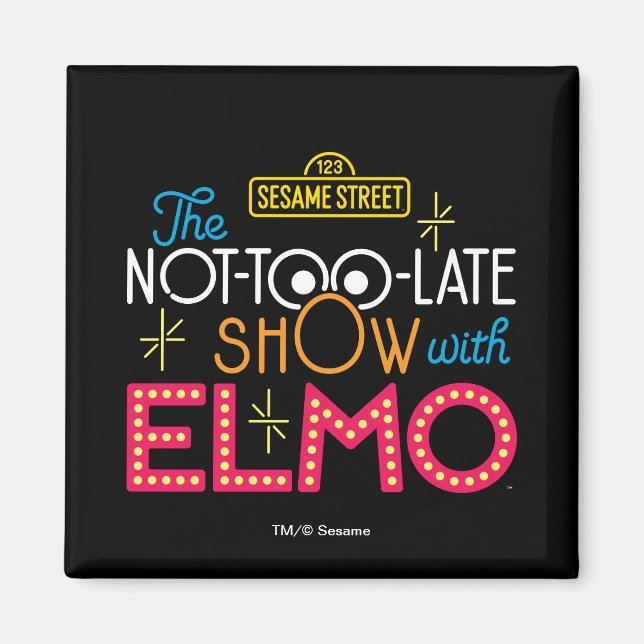 Aimant The Not-Too-Late Show avec Elmo (Devant)