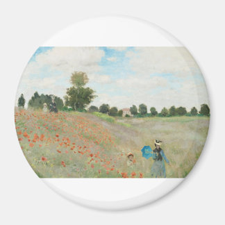 Aimant The Poppy Field near Argenteuil by Claude Monet