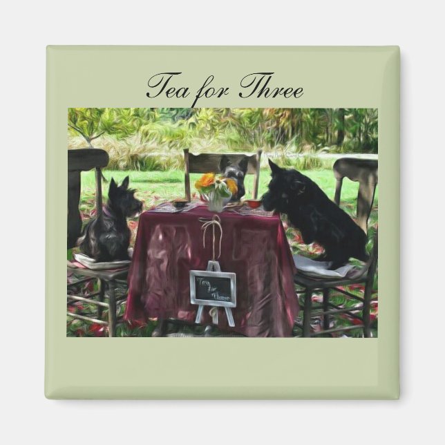 Aimant Thé pour trois (Devant)