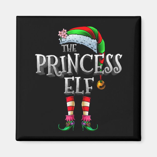 Aimant The Princess Elf Shirt Matching Family Funny Chris (Devant)
