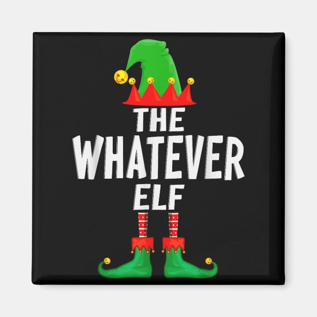 Aimant The Whatever Elf Matching Family Christmas  (Devant)