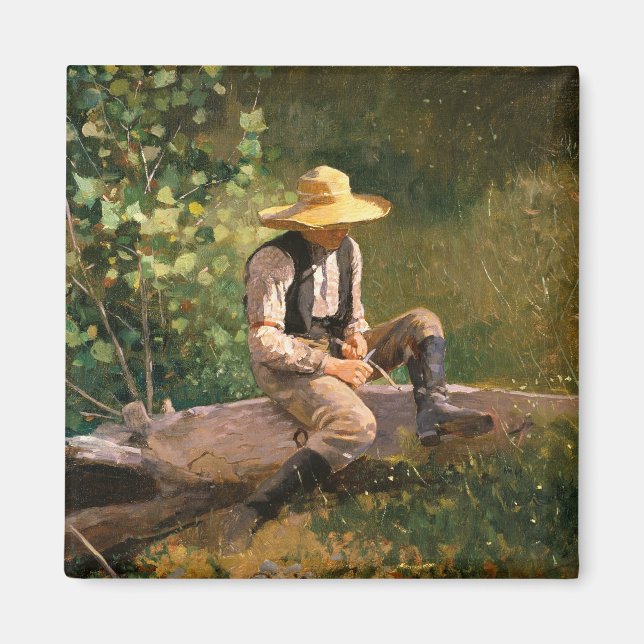 Aimant The Whittling Boy (par Winslow Homer) (Devant)