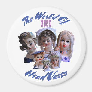 Aimant The World of Lady Head Vases
