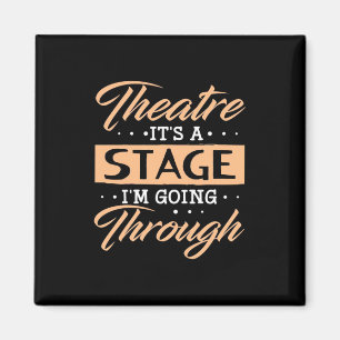 Aimant Théâtre C'Est Un Acteur De Scène Sont En Train