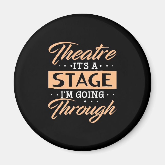 Aimant Théâtre C'est Une Scène Que Les Acteurs Traversent (Devant)