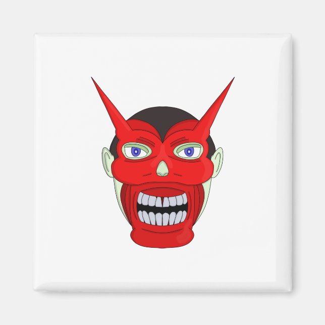 Aimant Théâtre japonais Hannya Noh (Devant)